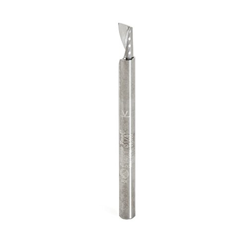 Amana Tool - 51471 Solid Carbide CNC Spiral 'O' Single Flute, Aluminum Cutting 1/8 Dia x 1