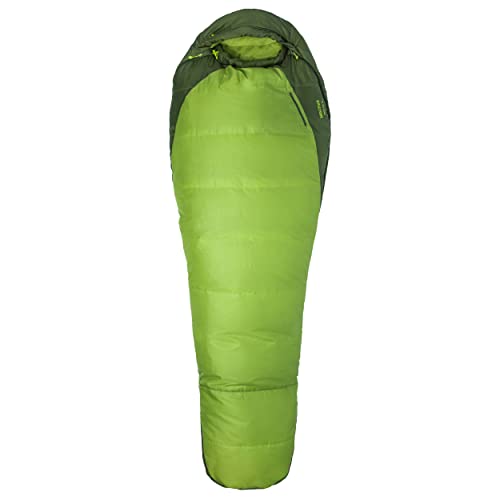 Marmot Men's Trestles 30° Sleeping Bag | Insulated, Water-Resistant, Left-Zip, Green Lichen/Greenland, Long