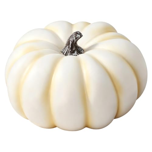 Large Cream Foam Pumpkin