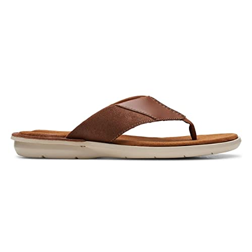 Image of Clarks mens TanOutdoor Sandals
