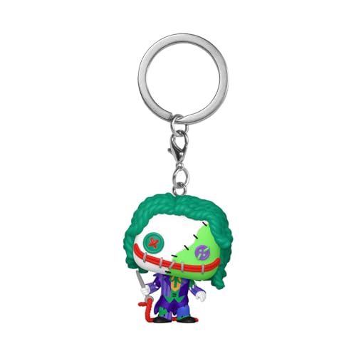 Funko Pop! Keychain: Patchwork - The Joker​ - DC Comics - Mini-Figurine en Vinyle à Collectionner Porte-clés Fantaisie - Cadeau de Noël - Idée de Cadeau...