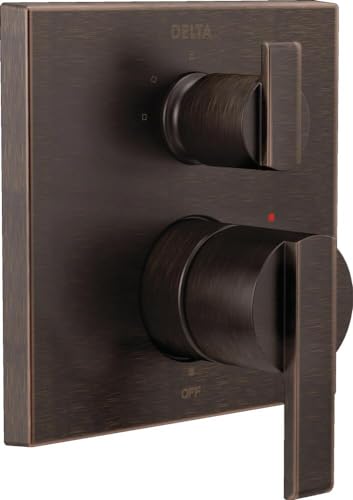 Ajuste de válvula Delta T24867-RB en bronce veneciano con estilo angular y acabado de lujo 2
