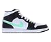Jordan Nike Air 1 Mid Men's Shoes White/Green Glow-Black DQ8426 103 - Size 10