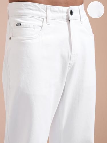 Image of Highlander Men's Straight Fit Jeans | Stretchable | Everyday Comfort & Style| Jeans for Man