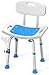 HOMLAND Shower Chair for Inside Shower with Removable Back, 400 lbs Heavy Duty Bath Seat for Bathtub, Safety Bath Stool for Seniors and Disabled