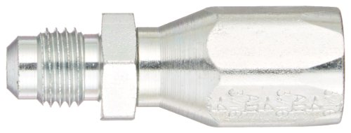 Image of EATON Weatherhead 24704N-304 Flare Male Rigid Fitting, SAE 45 Degree, AISI /SAE 12L14 Carbon Steel, 3 /16 inch Hose ID, 1 /4 inch Tube Size