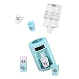 NKTOIEYS Mini Water Dispenser,Kids Water Dispenser for Bedroom,Small Water Dispenser for Desktop Kawaii Mini Dispensador De Agua for Dollhouse Age 3+(Blue)