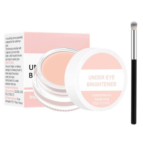 AUYAO Farbkorrigierender Augenaufheller Concealer mit Pinsel (10g)