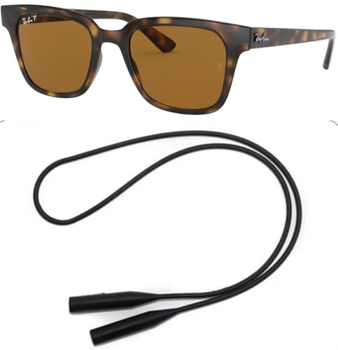 Ray-Ban RB4323 Sunglasses Bundle: RB 4323 710/83 Light Havana and Universal Anti-slip Silicone Leash2