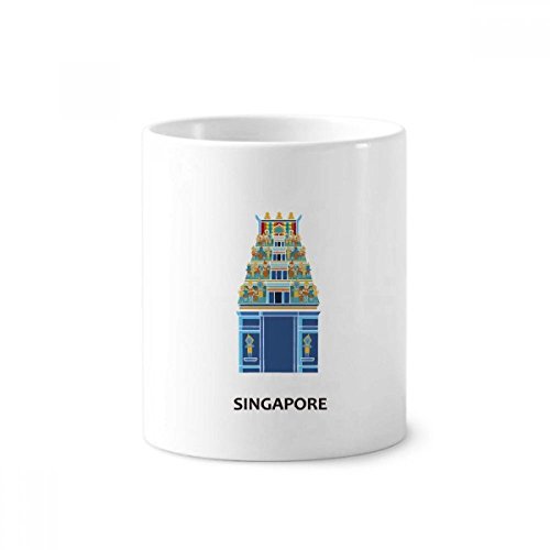 Mug porte-brosses à dents Singapour en céramique idée cadeau voyage
