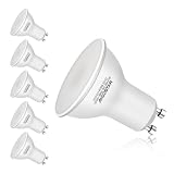 Aigostar Pack de 5 Bombillas LED GU10, 4W Luz Día 6500K, 320 Lúmenes, Equivalente 35W, No Regulable