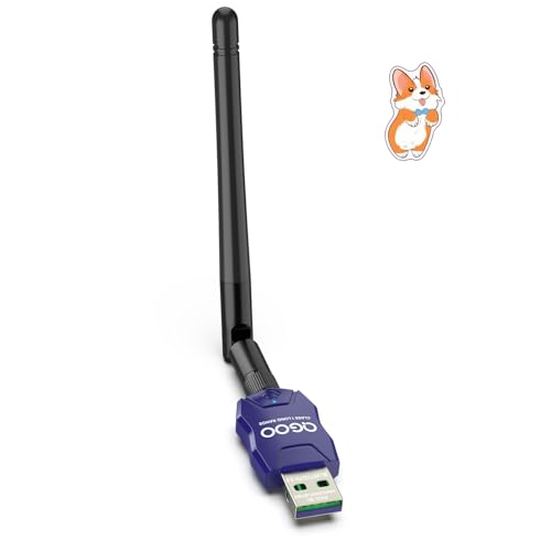 Class 1 Long Range Bluetooth Adapter for PC, QGOO USB Bluetooth Adapter for PC 5.3+EDR, Bluetooth Dongle Bluetooth Receiver Support Windows10/8.1/8/7?blue-206?