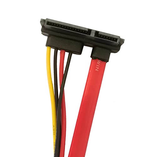 Cable Combo SATA 15 Pin Energía y 7 Pin Datos 4 Pin Molex a Serial ATA miniatura 6