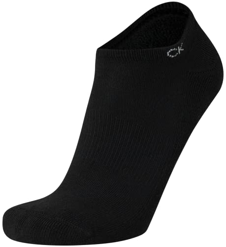Image of Calvin Klein Mens No Show Socks - 6 Pack Soft Cotton Blend Cushioned Athletic Low Cut Socks for Men for Sports and Running