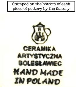 Polish Pottery Mug - 15 oz. Bubble - Crimson Bells