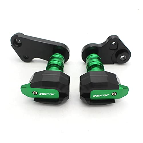 Crash pads Yamaha YZF-R1 anti-chute - Curseurs de protection moteur vert