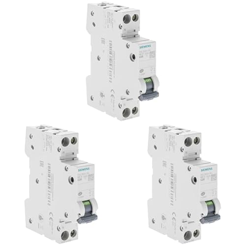 SIEMENS - Disjoncteur 20A Ph+N courbe C 4.5kA 230V (Lot de 3)
