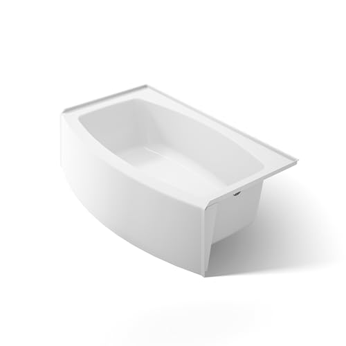 KOHLER Expanse 60-Inch Curved Alcove Bath