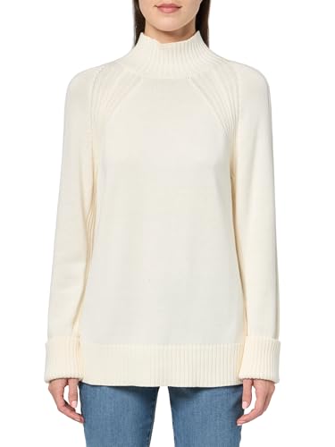 Image of Jones New York Women's Mock Neck Sweater with Rib Detail