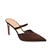 GTBINGGO Tan Pointed Toe Heels for Women Sexy Kitten Heels Pointy Heeled Pumps Dressy Fashion Leather Slip on Stiletto Mules Shoes