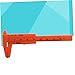 NUOBESTY Mini Plastic Vernier Caliper Gauge Orange Sliding Measurement Tool for Jewelry Buttons Beads and Industrial Use