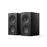 KEF Q Concerto Meta Passive Bookshelf HiFi Speakers, Satin Black | Music | TV & Home Cinema | Gaming | 3-way Bass Reflex | 4" Uni-Q Driver with MAT | 6.5" LF Driver