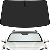 PeakPurit Car Windshield Sun Shade for Hyundai 2019-2023 Santa Fe Accessories (OEM Design) Reflective Foldable Heat Insulation Sunshade for Ultimate Protection