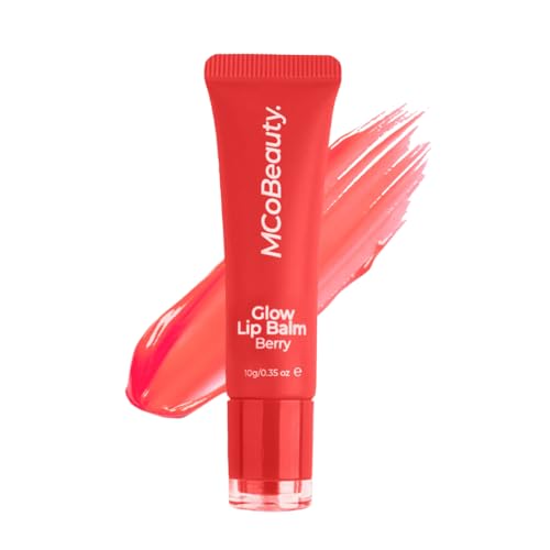 MCoBeauty - Glow Lip Balm - Nourishing Tint for Luscious Feeling - Vegan, Cruelty Free Cosmetics - Berry - Lip Balms & Moisturizers, Stocking Stuffers for Teen Girls