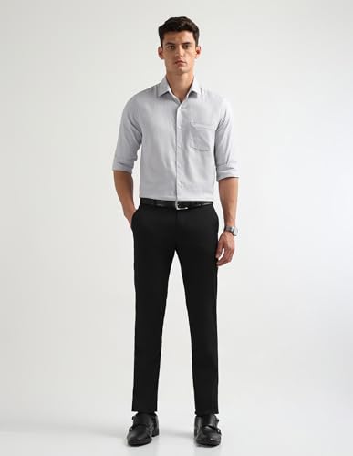 Image of Arrow Newyork Men's Textured Regular Fit T-Shirt