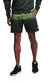 Champion Men's 7-Inch Specialty Dye Fleece Short, Cargo Olive/Black, Medium