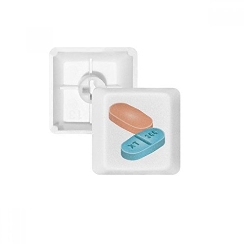 Keycaps PBT pour clavier mécanique vierges au profil OEM R4 avec motif de pilule de santé