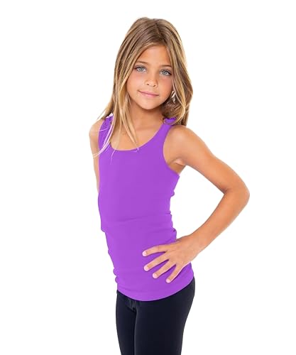 Image of Malibu Sugar Girls Tank Tops Size 7-10 - Racerback Tank Top Dance Cheer Gymnastics Shirts for Sports Undershirts Layering
