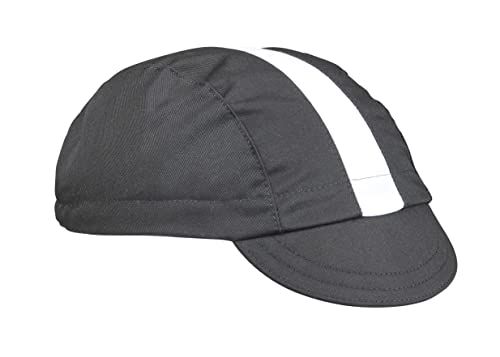 Walz Caps Black/White Cotton 3-Panel Cycling Cap (S/M)