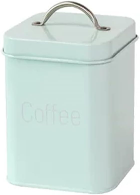 Square stainless steel airtight cans coffee tea with sealing storage