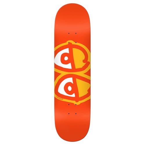 Krooked Eyes Skateboard Deck - Orange - 8.25