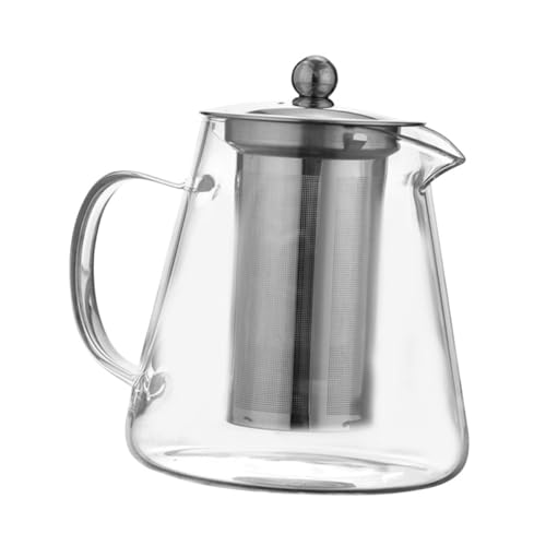 Tetera de flores de vidrio Teteras para estufa Mini máquina de té de hojas sueltas Infusores de té para té suelto Tetera de vidrio Té Tetera de vidrio más empinada Cesta de té japonesa china Acero