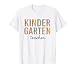 Kindergarten Teacher Leopard Letters Back to School Kinder T-Shirt