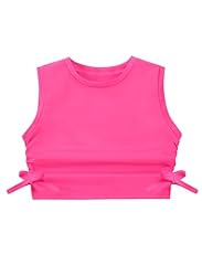 Ruched Side Hot Pink