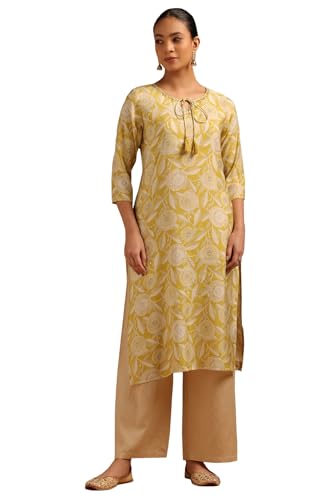 Kurta Chanderi de luxe avec broderies de paillettes et fleurs