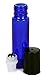 Vivaplex, 24, Cobalt Blue, 10 ml Glass Roll-on Bottles with Stainless Steel Roller Balls. 3-3 ml Droppers included