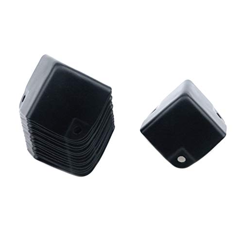 Image of MY MIRONEY 1.38 inch Black Corner Protector 16Pcs Metal Cabinets Speaker Corners Protector for Flight Road Case Cabinet,Amplifier Speaker Cabinet