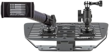Bulletpoint Dash Cell Phone Holder Compatible with 2011-2018 Jeep Wrangler JK JKU 20mm Ball Mount (RubiGrid Multi-Device)