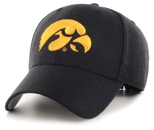 Gorra negra ajustable modelo Hawkeyes de Iowa University