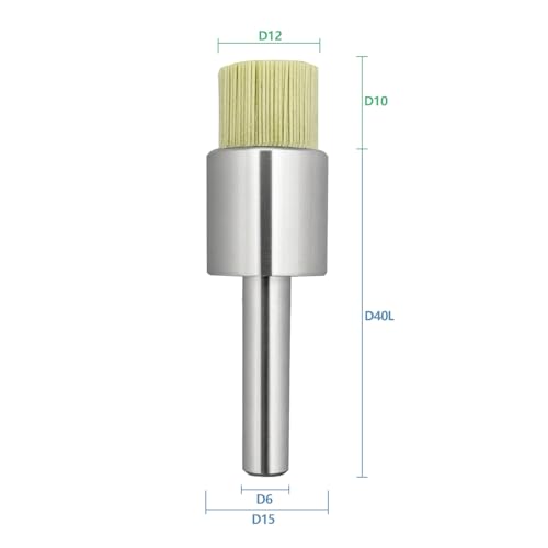 Image of Tools End Brushes for Surface debuming and fine polishing,D12-D15-10-50L D6Shank 1PCS