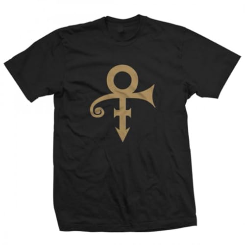 Prince Gold Love Symbol Unisex Short Sleeve Shirt Black 2XL