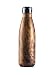 BonBon 17 Oz (500 ml) Vacuum Insulated Water Bottle | Double Walled Stainless Steel Cola Shape Travel Sports Water Bottle - BPA Free, Keeps Your Drink Hot & Cold (Wood Grain)