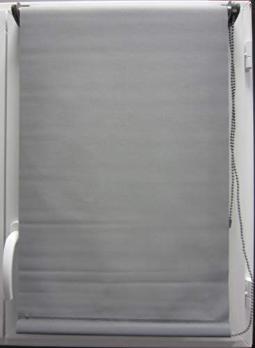 Tenda Avvolgibile Oscurante, 45 X 90 Cm, Colore: Grigio
