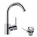 Price comparison product image hansgrohe Talis S Basin Mixer Tap 200 with swivel spout and pop-up waste, chrome, 32070000