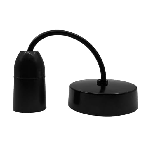 Vector 6 Inch Ceiling Pendant Set – Black, B22 Bayonet Cap Lamp Holder, 100W Max, Adjustable Cable, Ideal for Kitchen, Bedroom & Living Room - Image 4