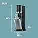 SodaStream Wassersprudler DUO Umsteiger| inkl.1x 1L Glasflasche und 1x 1L FUSE Kunststoffflasche (spülmaschinengeeignet) | Farbe: Titan